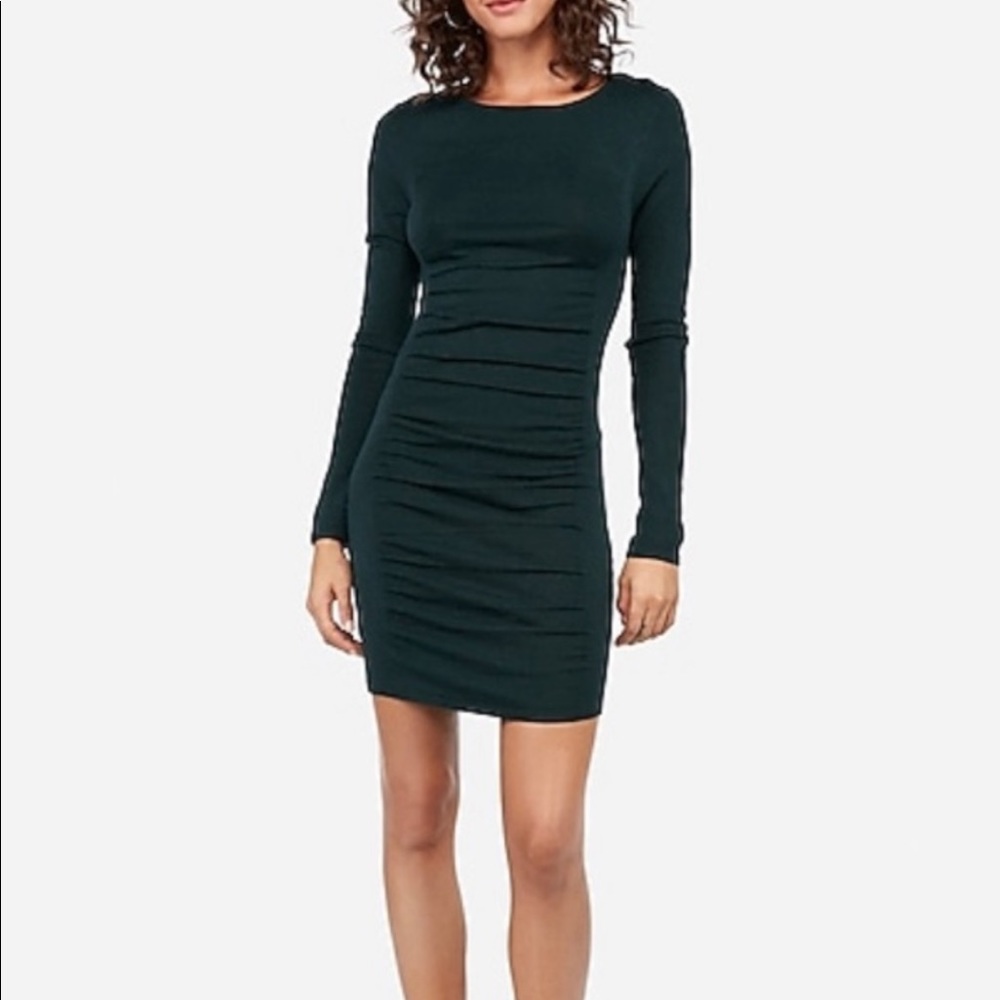 Express Ruched Sweater Dress